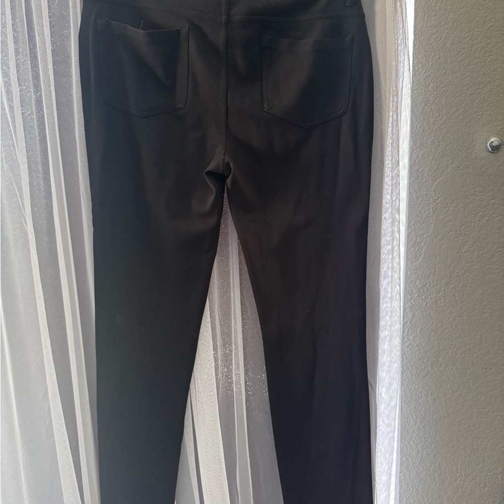 Faded Glory Classic Black Straight Leg Trousers